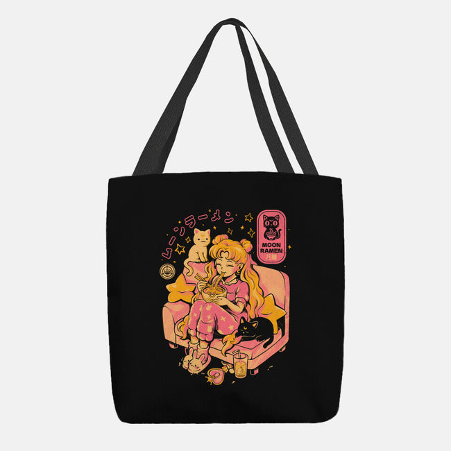 Moon Ramen-None-Basic Tote-Bag-Arigatees