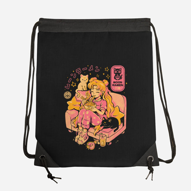 Moon Ramen-None-Drawstring-Bag-Arigatees