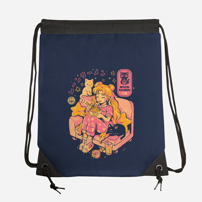 Moon Ramen-None-Drawstring-Bag-Arigatees