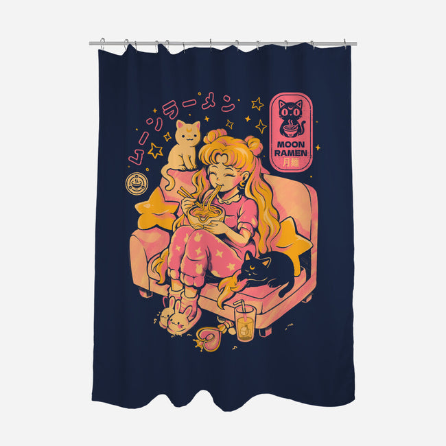 Moon Ramen-None-Polyester-Shower Curtain-Arigatees