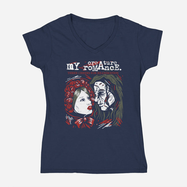 My Creature Romance-Womens-V-Neck-Tee-estudiofitas