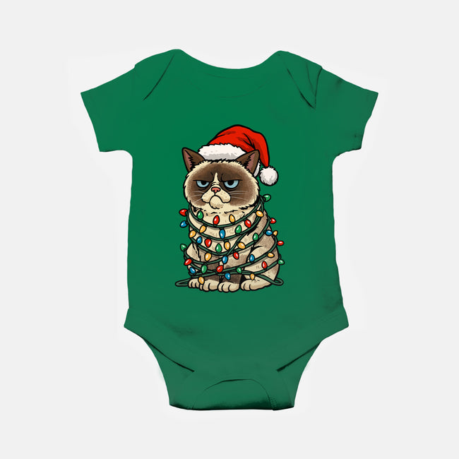 Jolly Christmas Cat-Baby-Basic-Onesie-GoshWow