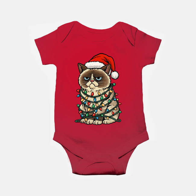 Jolly Christmas Cat-Baby-Basic-Onesie-GoshWow