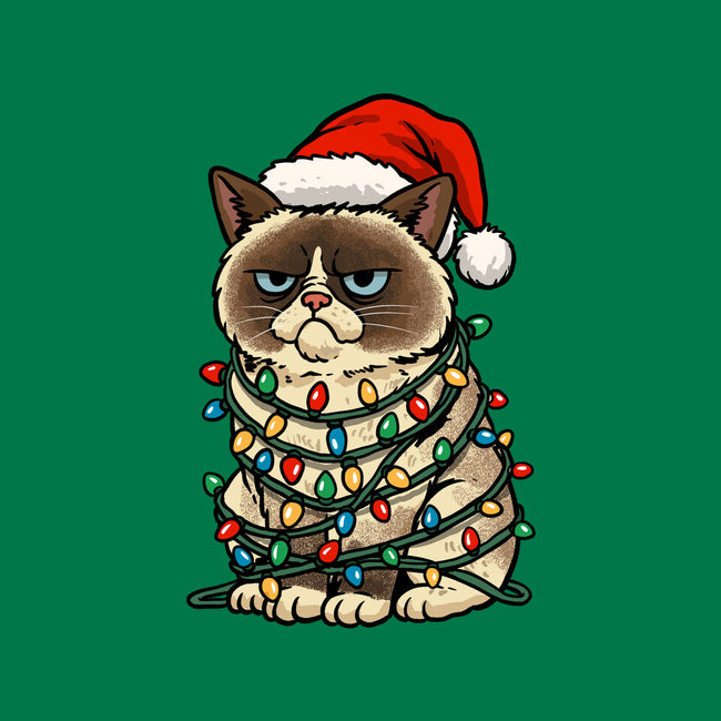 Jolly Christmas Cat-Womens-Basic-Tee-GoshWow