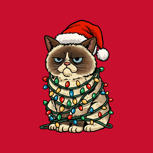 Jolly Christmas Cat-None-Polyester-Shower Curtain-GoshWow