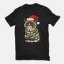 Jolly Christmas Cat-Womens-Basic-Tee-GoshWow