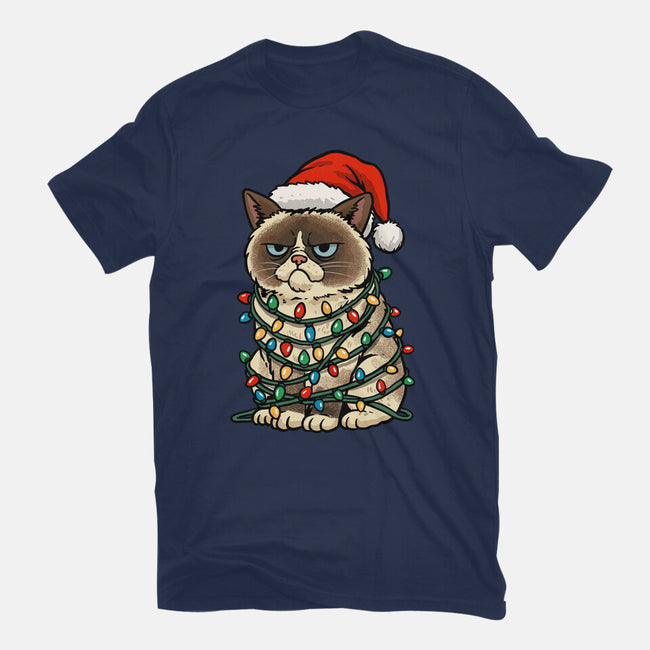 Jolly Christmas Cat-Unisex-Basic-Tee-GoshWow