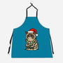 Jolly Christmas Cat-Unisex-Kitchen-Apron-GoshWow