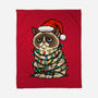 Jolly Christmas Cat-None-Fleece-Blanket-GoshWow