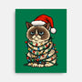 Jolly Christmas Cat-None-Stretched-Canvas-GoshWow
