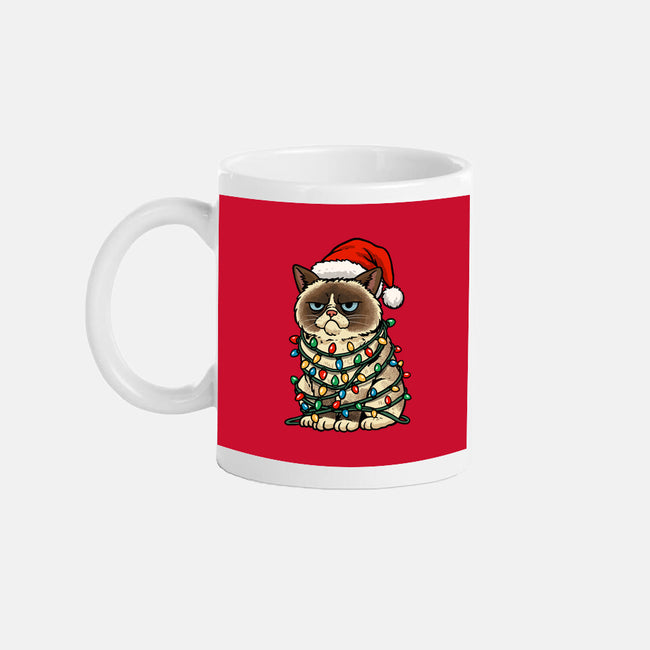 Jolly Christmas Cat-None-Mug-Drinkware-GoshWow