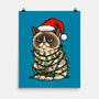 Jolly Christmas Cat-None-Matte-Poster-GoshWow