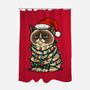 Jolly Christmas Cat-None-Polyester-Shower Curtain-GoshWow