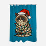 Jolly Christmas Cat-None-Polyester-Shower Curtain-GoshWow