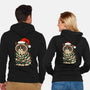 Jolly Christmas Cat-Unisex-Zip-Up-Sweatshirt-GoshWow