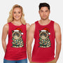 Jolly Christmas Cat-Unisex-Basic-Tank-GoshWow