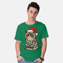 Jolly Christmas Cat-Mens-Basic-Tee-GoshWow