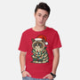 Jolly Christmas Cat-Mens-Basic-Tee-GoshWow