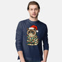 Jolly Christmas Cat-Mens-Long Sleeved-Tee-GoshWow