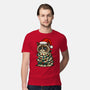 Jolly Christmas Cat-Mens-Premium-Tee-GoshWow