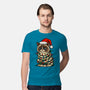 Jolly Christmas Cat-Mens-Premium-Tee-GoshWow