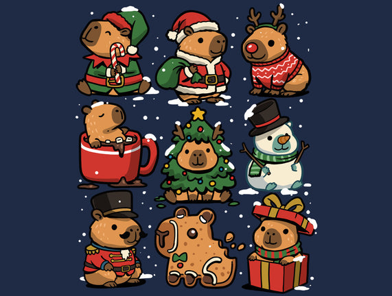Christmas Capybaras