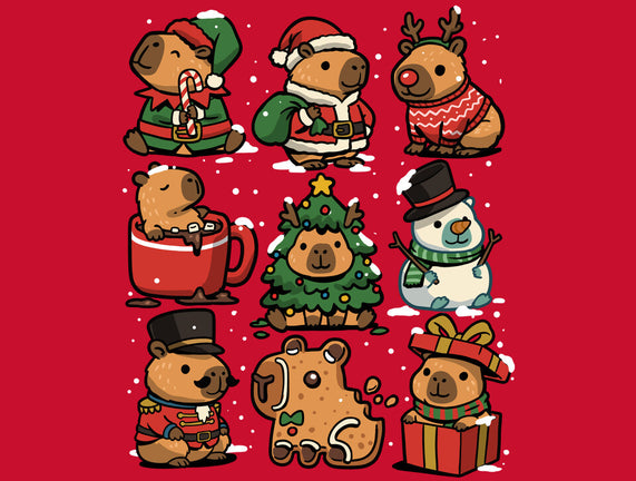 Christmas Capybaras