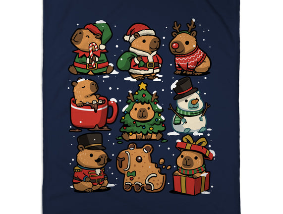 Christmas Capybaras