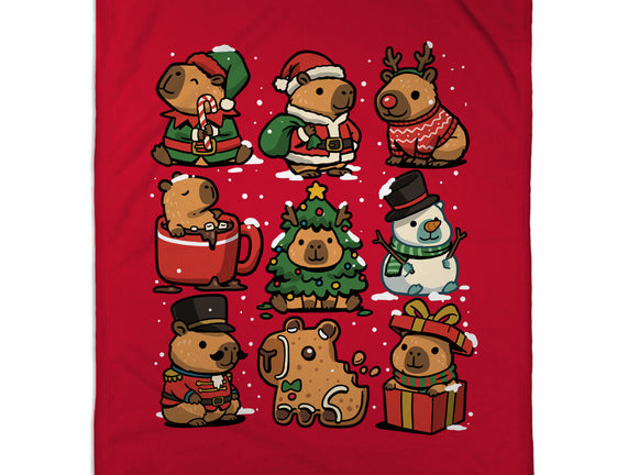 Christmas Capybaras