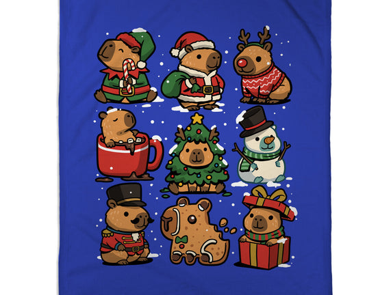 Christmas Capybaras