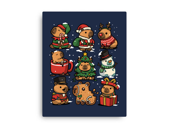 Christmas Capybaras
