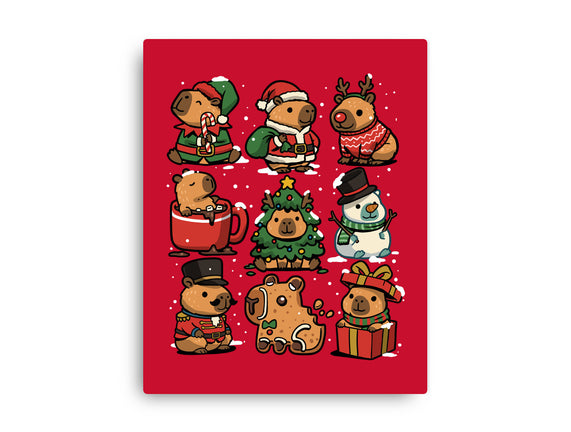 Christmas Capybaras