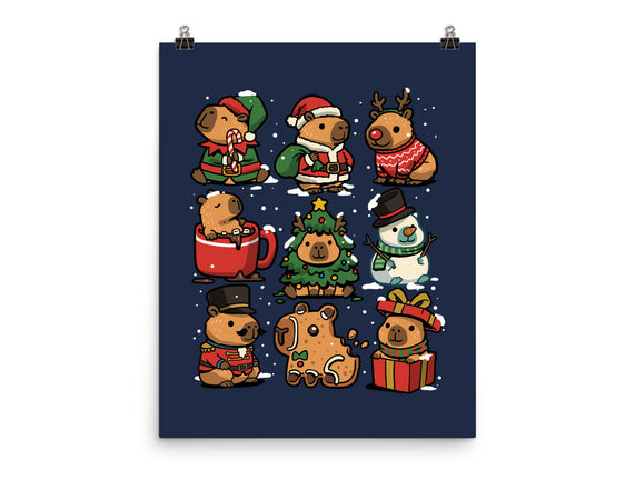 Christmas Capybaras