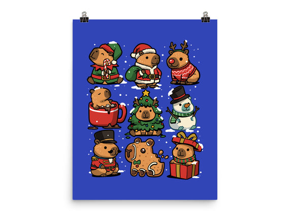 Christmas Capybaras