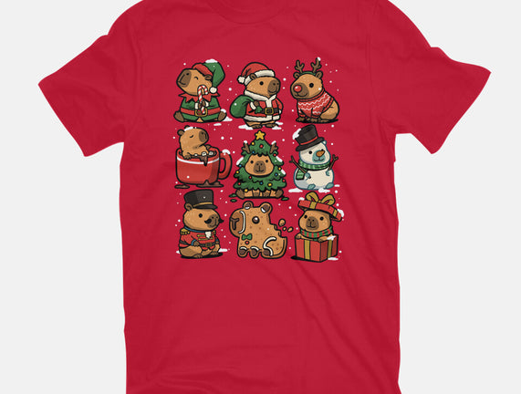 Christmas Capybaras