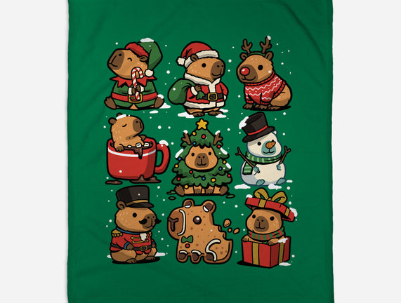 Christmas Capybaras