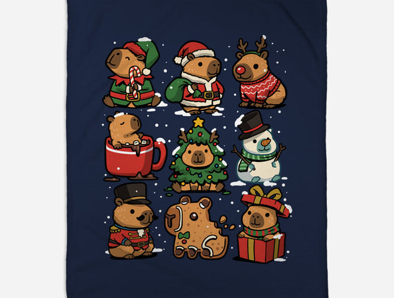 Christmas Capybaras
