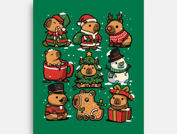 Christmas Capybaras