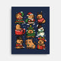 Christmas Capybaras-None-Stretched-Canvas-GoshWow