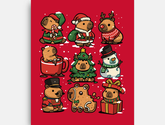 Christmas Capybaras