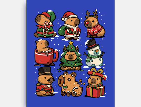 Christmas Capybaras