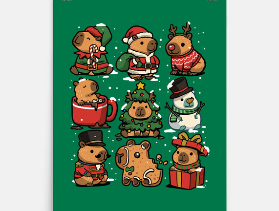 Christmas Capybaras