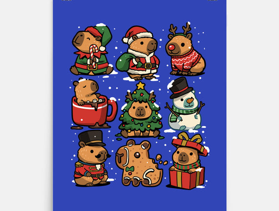 Christmas Capybaras