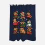 Christmas Capybaras-None-Polyester-Shower Curtain-GoshWow