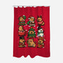 Christmas Capybaras-None-Polyester-Shower Curtain-GoshWow