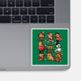Christmas Capybaras-None-Glossy-Sticker-GoshWow