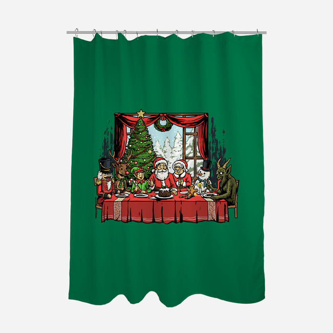 Last Christmas Supper-None-Polyester-Shower Curtain-GoshWow