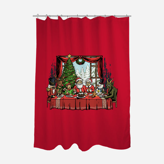 Last Christmas Supper-None-Polyester-Shower Curtain-GoshWow