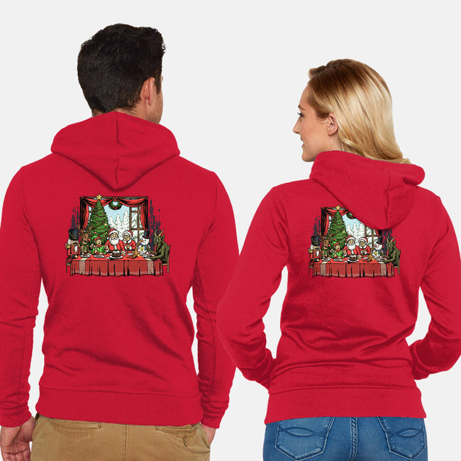 Last Christmas Supper-Unisex-Zip-Up-Sweatshirt-GoshWow