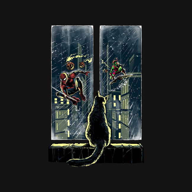 Curious Cat Superheroes-Mens-Heavyweight-Tee-zascanauta